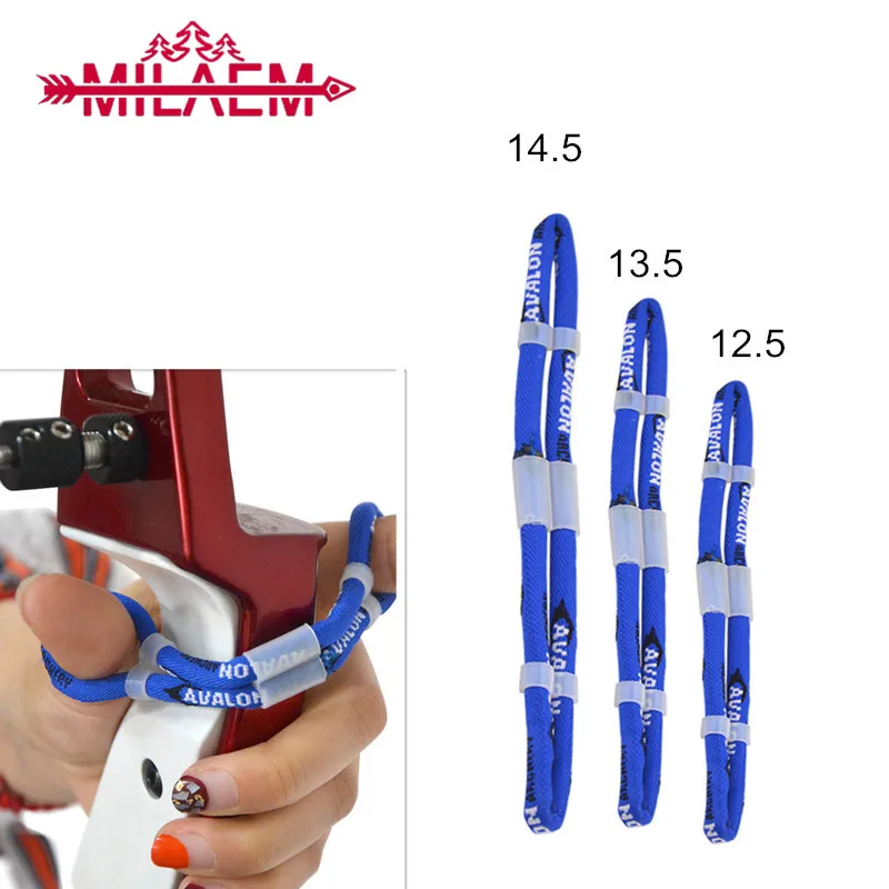 

Archery Finger Sling 12.5/13.5/15.5 cm Bow And Arrow Shooting Protector Adjustable Soft Rope For Outdoor Hunting Accessories