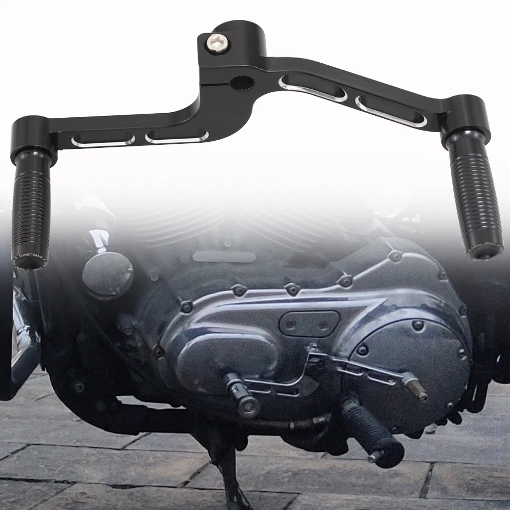 Мотоцикл черный рычаг переключения для носка пятки передач ног Harley Sportster XL883 XL1200