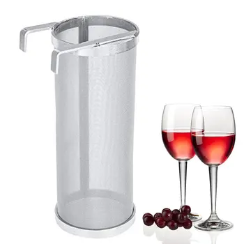 

300-400 Micron Brew Filter Strainer Mesh Double Hook Homemade Stainless Steel Tool Drink Beer Hop Accessories Easy Clean