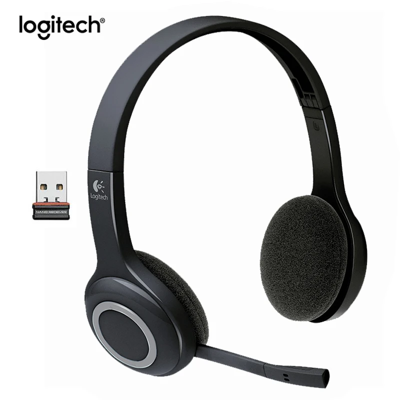 Беспроводная гарнитура Logitech H600 микрофон с шумоподавлением нано для почти любых
