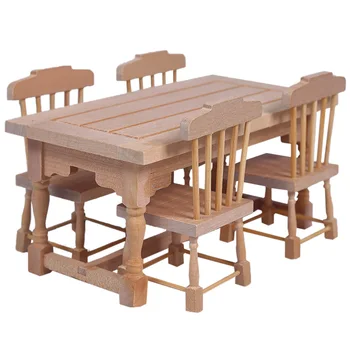 

1 Set Of Mini Adornment Mini Tables And Chairs Suit for Children Gift Home