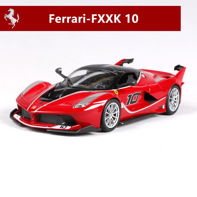 Bburago 1:24 Ferrari 458, красная модель автомобиля, литая под давлением металлическая модель, детская игрушка, подарок бойфренду, коллекция автомобилей из искусственного сплава - Цвет: FXXK