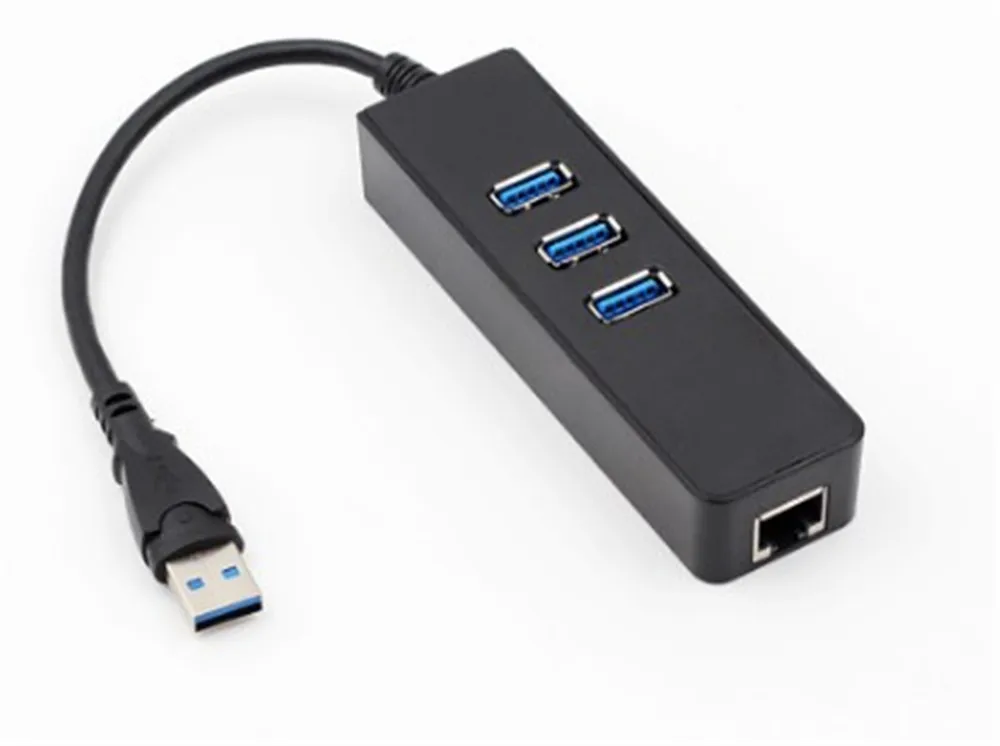 3 Порты и разъёмы USB 3,0 концентратор 10/100/1000 Мбит/с Gigabit Ethernet адаптер USB к RJ45 Lan сетевая карта
