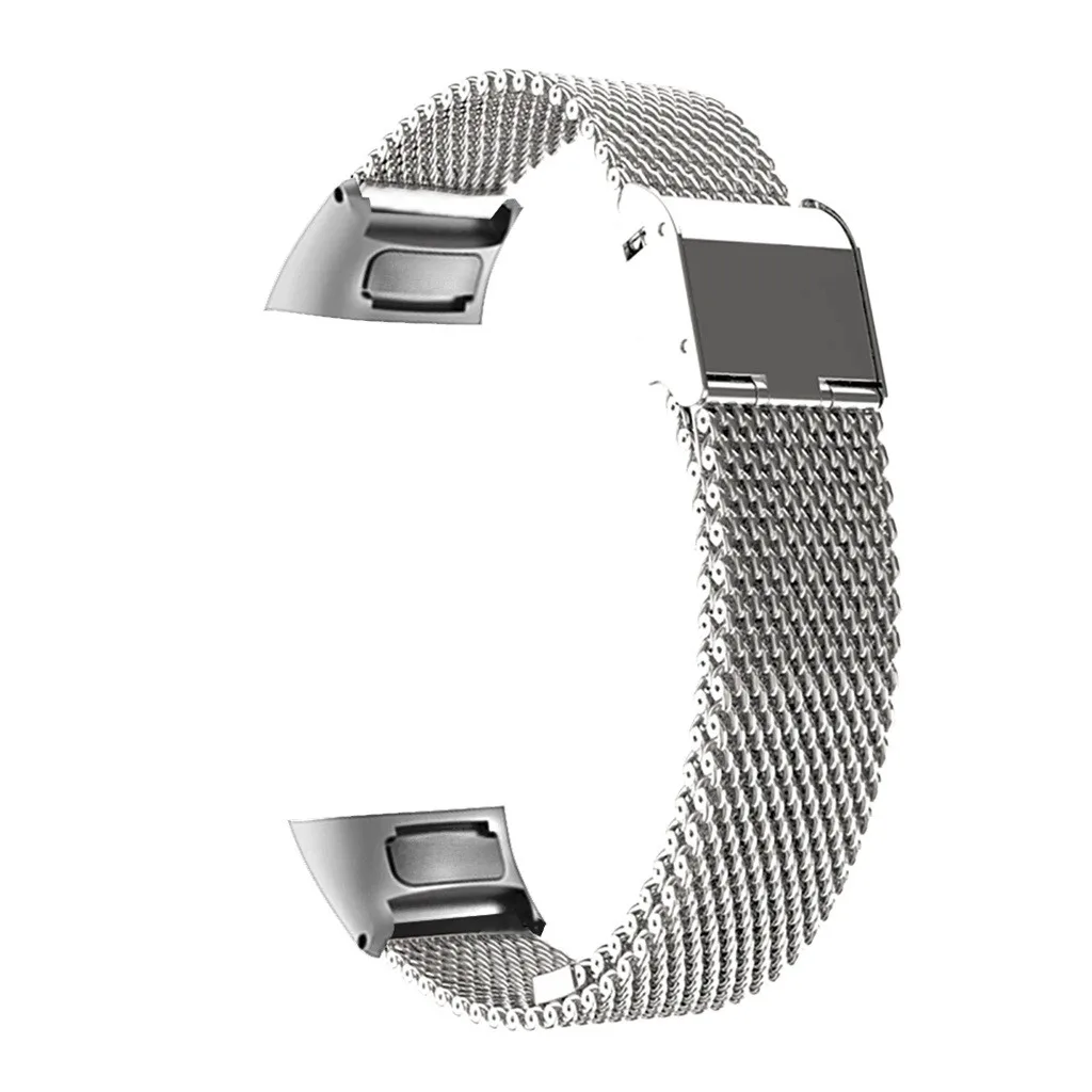 Металлический браслет из нержавеющей стали ремешок для часов для huawei Band 3/3 Pro Oct#30 - Цвет: Серый