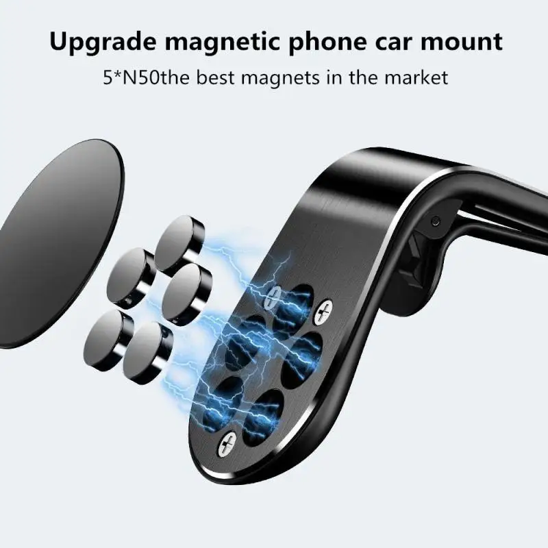 Магнитный автомобильный держатель для телефона в форме L, универсальный автомобильный держатель для мобильного телефона для iPhone, samsung, Xiaomi, Suporte Telefone