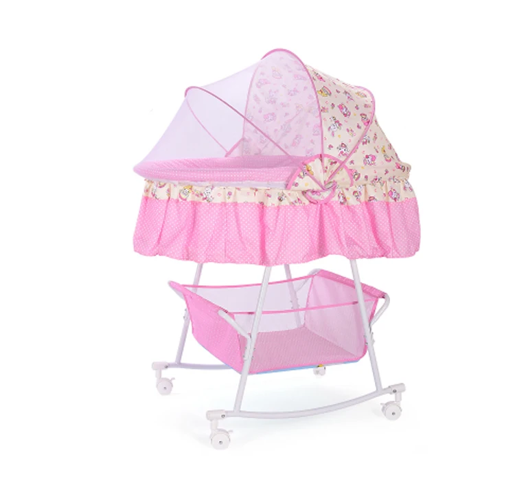 Baby Cradle Bed Small Cradle Neonatal Cradle Bed Cradle Bed With Mosquito Nets Multi functional