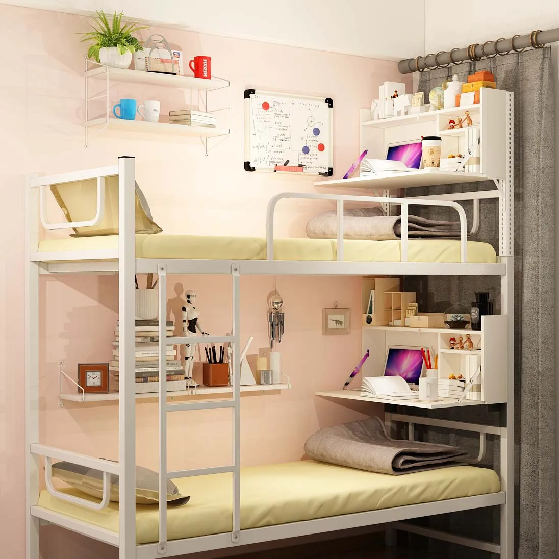 bunk bed shelf ideas