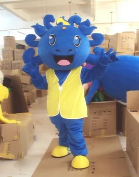

NEW Cute Blue Dinosaur Dragon Mascot Costume Suits Cosplay Cartoon Fancy Dress Adults New Unisex Cospaly Hallowen Gifts