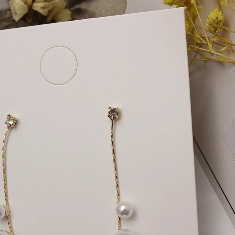 Cellacity корейский стиль элегантные серьги с жемчугом для женщин кисточки серебро 925 ювелирные изделия Креативный дизайн длинные капли уха женский подарок