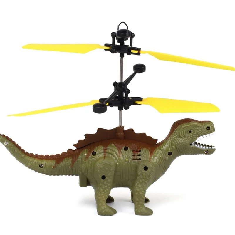Mini Handheld Flying Dinosaur Helicopter Infrared Induction Toy RC Drone LED Lights Kids Toy Drone