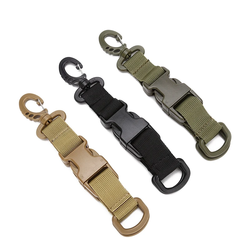 

Outdoor Hanging Clip Belts Multifunctional Quick Release Carabiner D-ring Ribbon Backpack Keychain Clips Tools