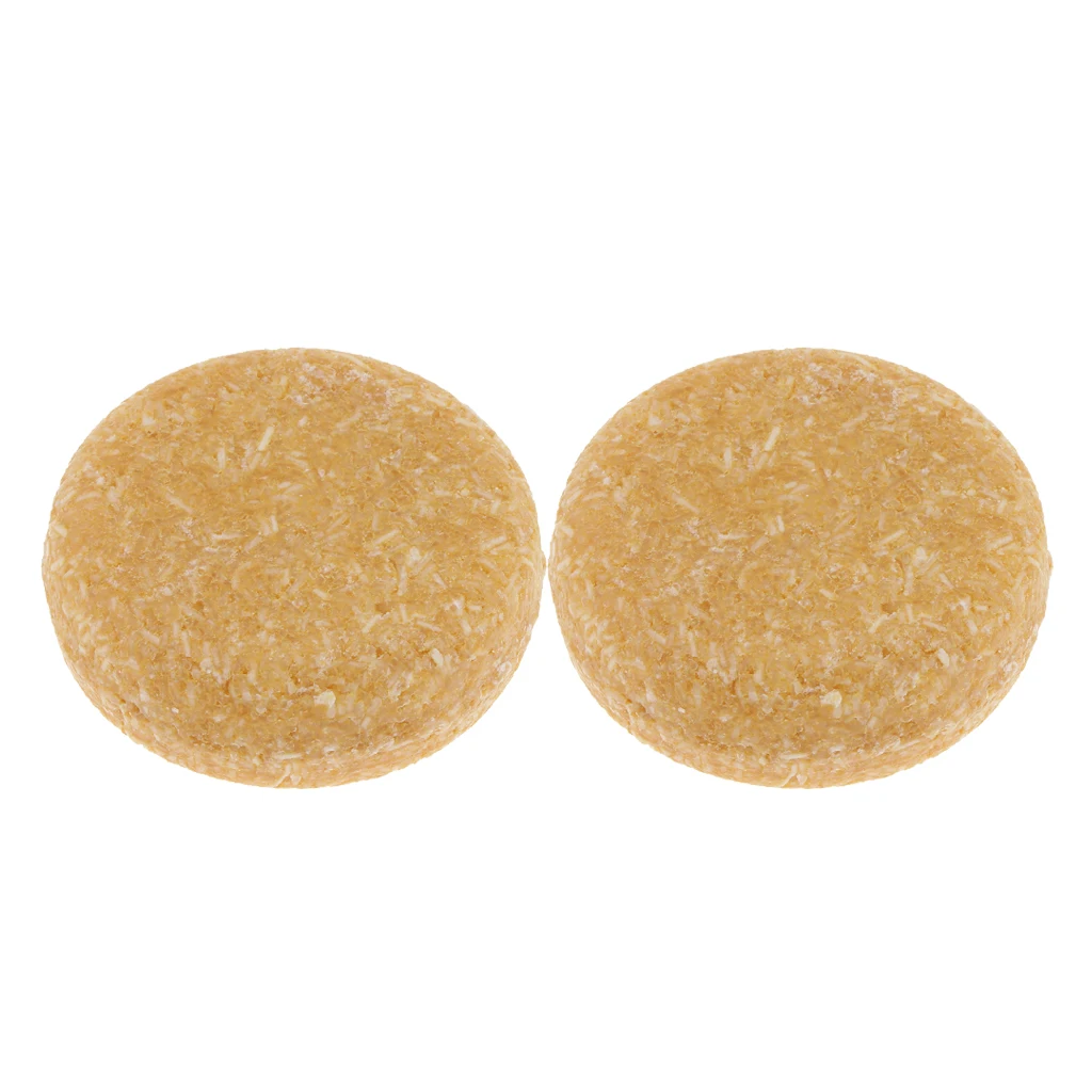 2pcs Honey Essence Hair Shampoo Bar Natural Solid Soap for Shiny Smooth Hair