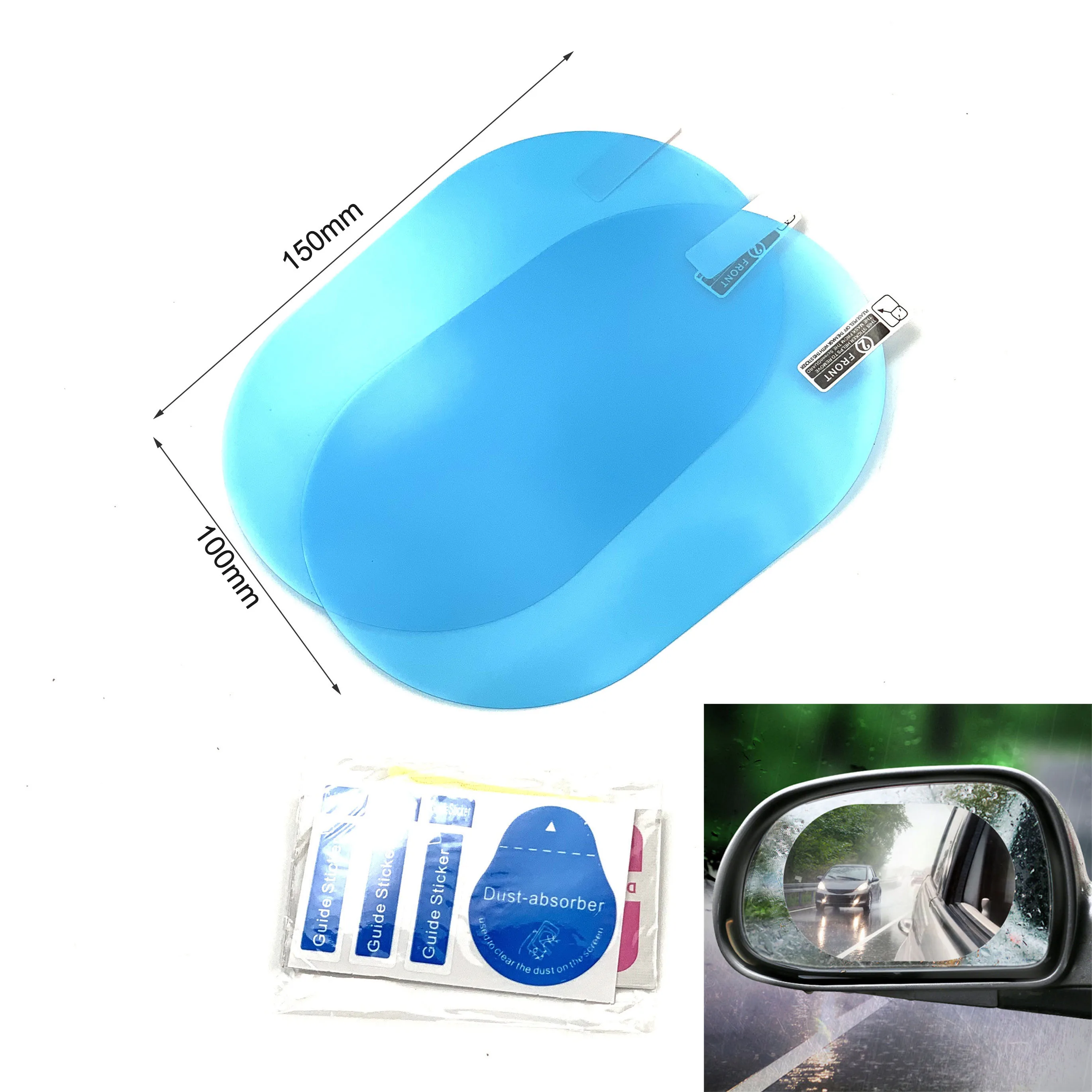CHRYSLER CAR SIDE MIRRORS WATER REPEL & ANTI-FOG/FROST FILM ROUND/OVAL 
