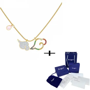 

SWA Unique New My Hero Beef Cloud Element Necklace Shining and Magnificent Crystal Women's Necklace Gives Girlfriend Chic Gift