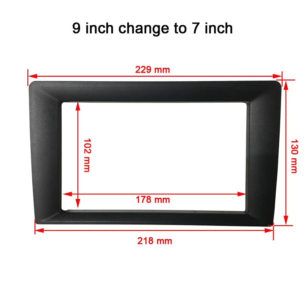 2 din Universal android car radio Fascia 10 inch Frame change to 9 inch 2 Din Car Radio Fascia frame Dash Kit Installation Frame