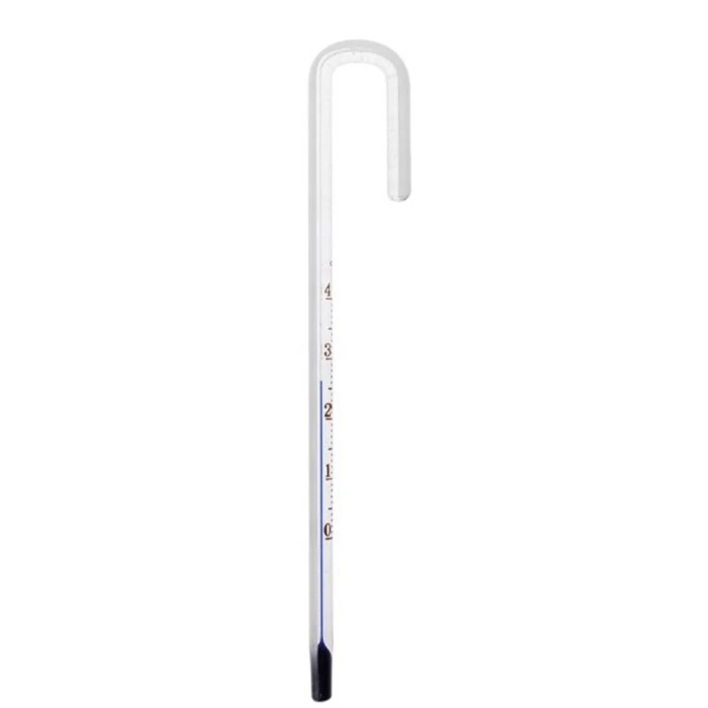 Termómetro colgante de cristal en forma de U para acuario, Monitor de temperatura, pecera