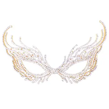 

1pc Decoration Alloy Mask Masquerade Mask for Decoration Party Ball