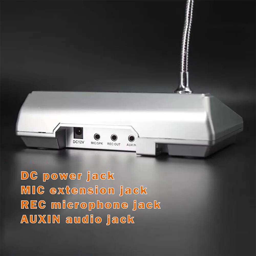 Intercom System Dual Way Speaker Interphone Audio Record Anti-interference Window Speaker Intercom Glass Microphon