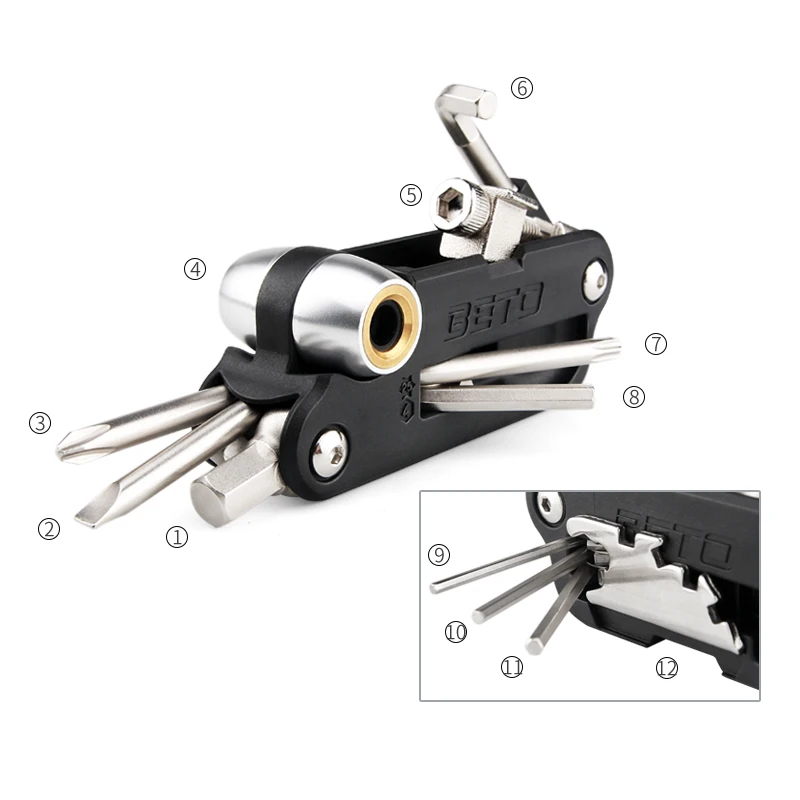 Bicycle Repair Tools Kit Hex Spoke Cycling Screwdrivers Tool Tyre Lever Allen Wrench MTB Mountain Bike Multitool Cycling tools