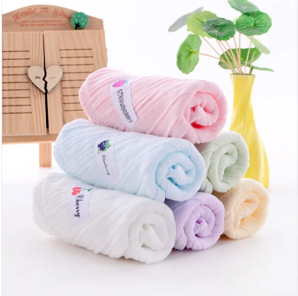  Elasticity Pleated Gauze Kerchief 6-Layer Gauze Children Cleaning Towel Bibs Gauze Small Handkerchi