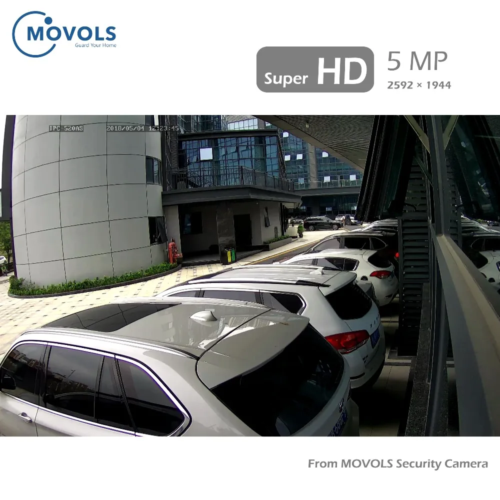 Система видеонаблюдения Movols 5MP HD H.265 8CH DVR 8 шт. домашняя наружная купольная камера