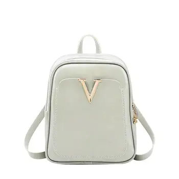 

Oil leather schoolbag high-quality fabric bag high fashion backpack bag new autumn and winter Korean women