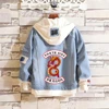 Riverdale Logo Printed Denim Jackets Fashion Men and Women Southside Serpents Riverdale Streetwear Fashion Hooded Jacket Coat ► Photo 3/6