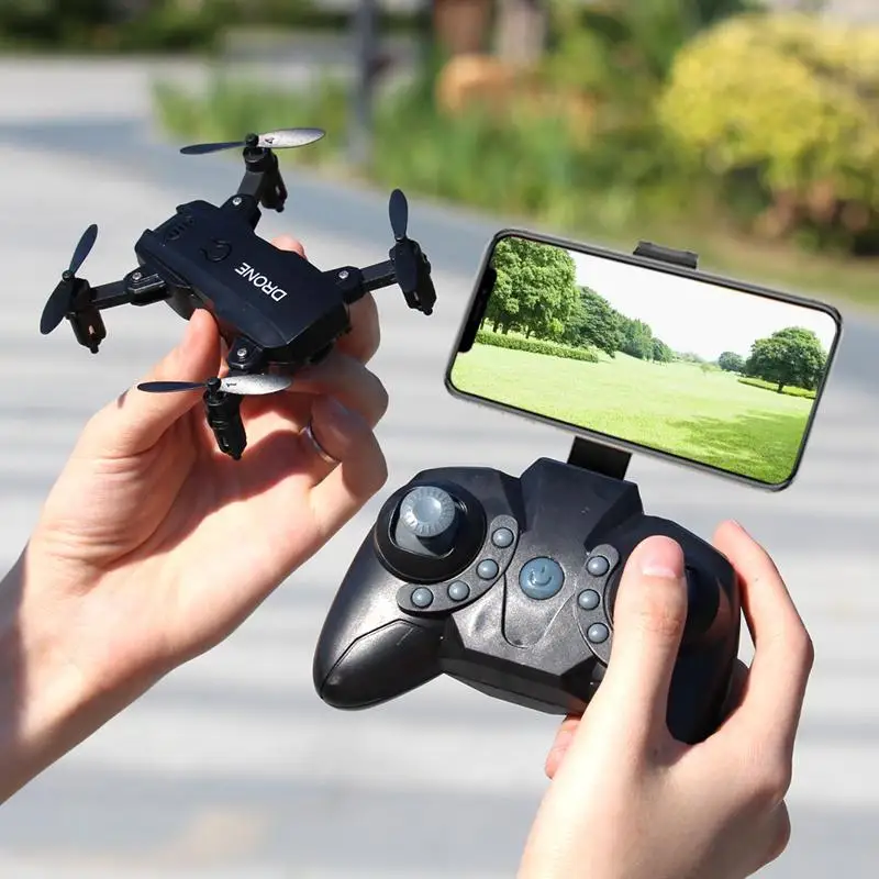 

S107 Foldable Mini Drone RC 4K FPV HD Camera Wifi FPV Dron Selfie RC Helicopter Juguetes Toys RC Quadcopter for Boys Girls Kids