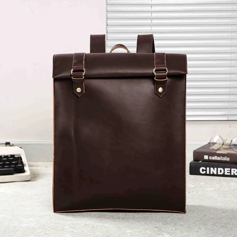 

New retro college backpack Korean version of the tide retro student backpack