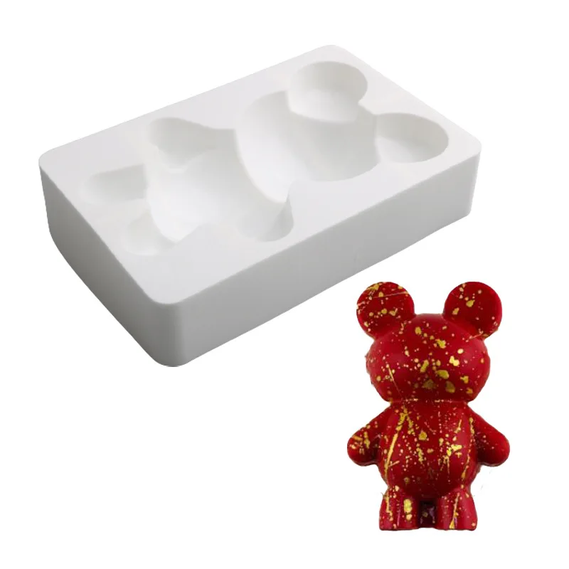

3D Bear Silicone Cake Mold For Baking Mousse Chocolate Sponge Moulds Pans Cake Decorating Tools Cake Accessories Moule