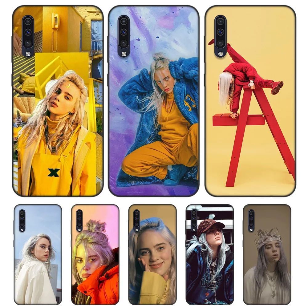 

Blcak Soft Silicone Case Cover for Samsung Galaxy A6 A7 Plus 2018 A10 A20 A30 A40 A50 A60 A70 A80 A20E Fundas Capa Billie Eilish