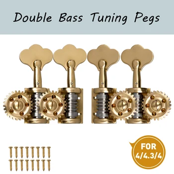 

German Style Singer Tuner 3/4 4/4 Double Bass Universal Pure Brass Machine Head Upright Bass Tuning Pegs