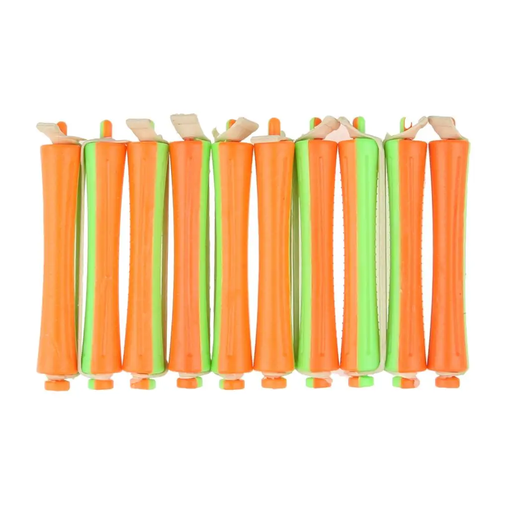 10x Protable Perm Rods Curlers Rollers Clips Perming Hair Hairdressing Tools Hair Design Sticky Cling Style Cold Wave Hair Rod