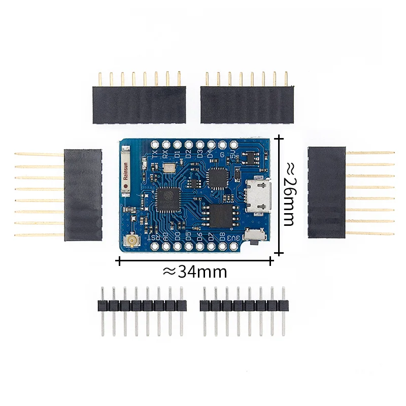 D1 Pro/D1 mini-Mini NodeMcu 4 м байт Lua wifi Интернет вещей макетная плата на основе ESP8266 WeMos - Цвет: D1 PRO