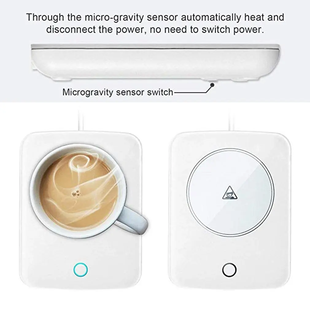 55 Degree Warm Cup Heating Warm Coaster Automatic Constant Temperature Hot Cup Hot Milk Warmer Coaster Warm Milk
