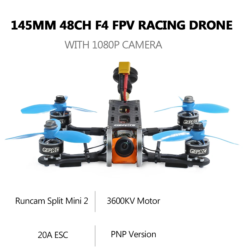 Гоночный Дрон GEPRC Cygnet3 Pro 145 мм FPV гоночный Радиоуправляемый Дрон с камерой 1080P 48CH F4 1507 мотор 20A ESC PNP
