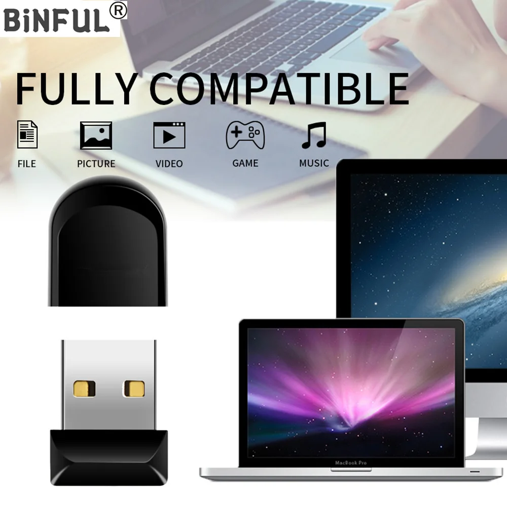 BiNFUL Mini usb flash drive Practical Capacity usb flash stick Waterproof pen drive 1G 2G 4G 8G 16G 32G 64G pendrive usb stick