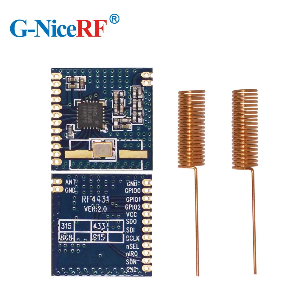 4 шт. недорогой беспроводной модуль приемопередатчика 470 МГц Si4431 chip FSK RF +