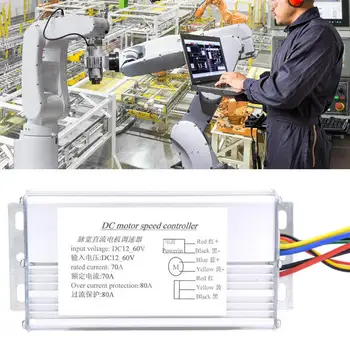 

Linear Under Load Metal PWM DC Motor Controller DC 12V-60V 70A Adjustable Drive Control Regulator Reversible Forward/Reverse