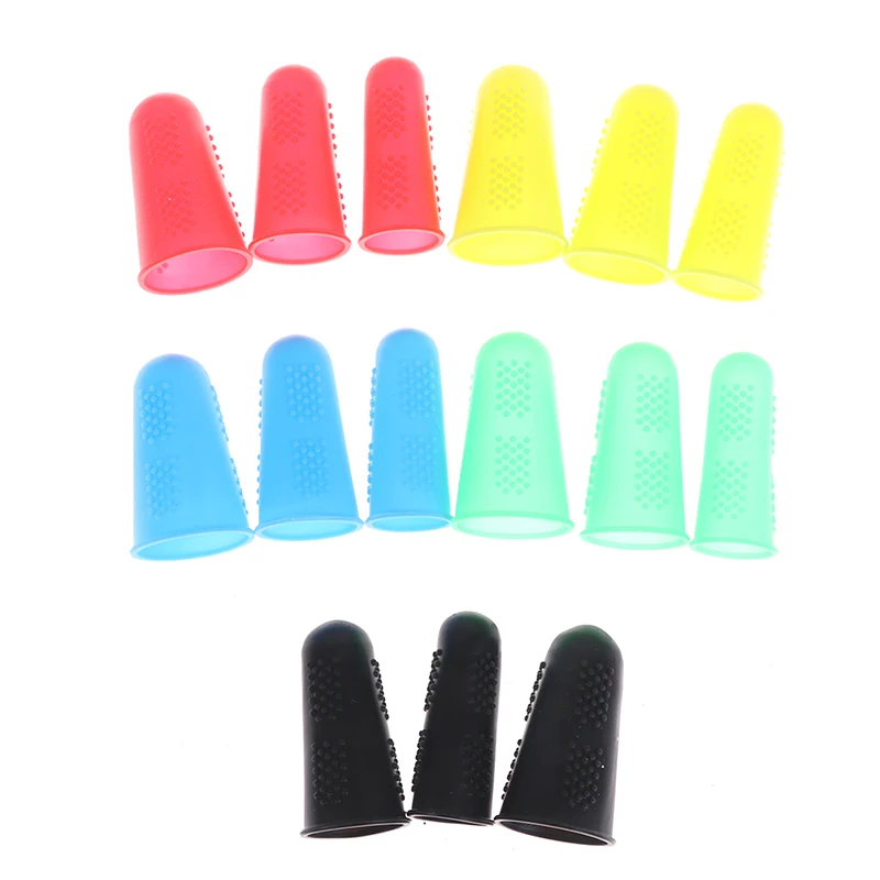 3pcs Silicone Finger Protector Finger Caps for High Temperature Resistant Anti-slip Hot Glue Gun Finger Caps Finger Cover