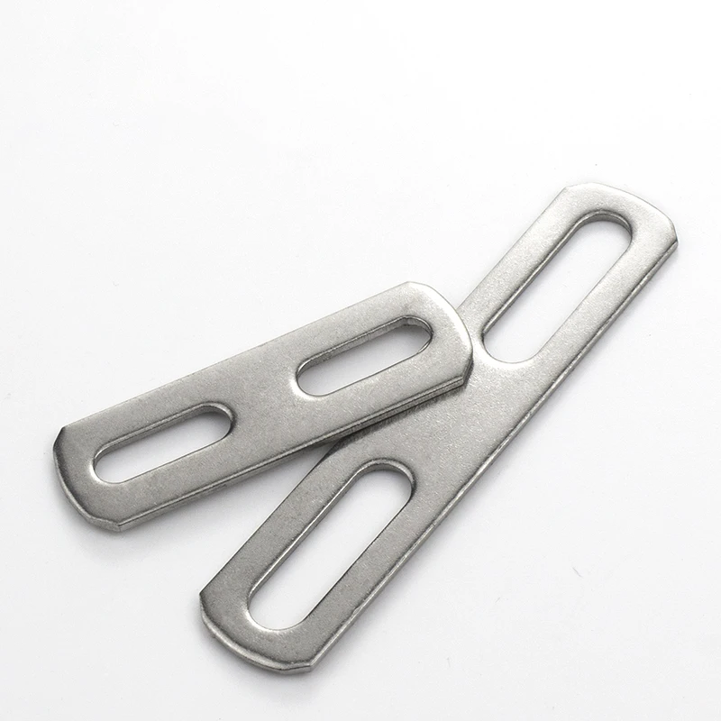 304 Stainless Steel Thickened Flat Gasket Square Washer Baffle Plate Accessories U-shaped Screws And Bolts
