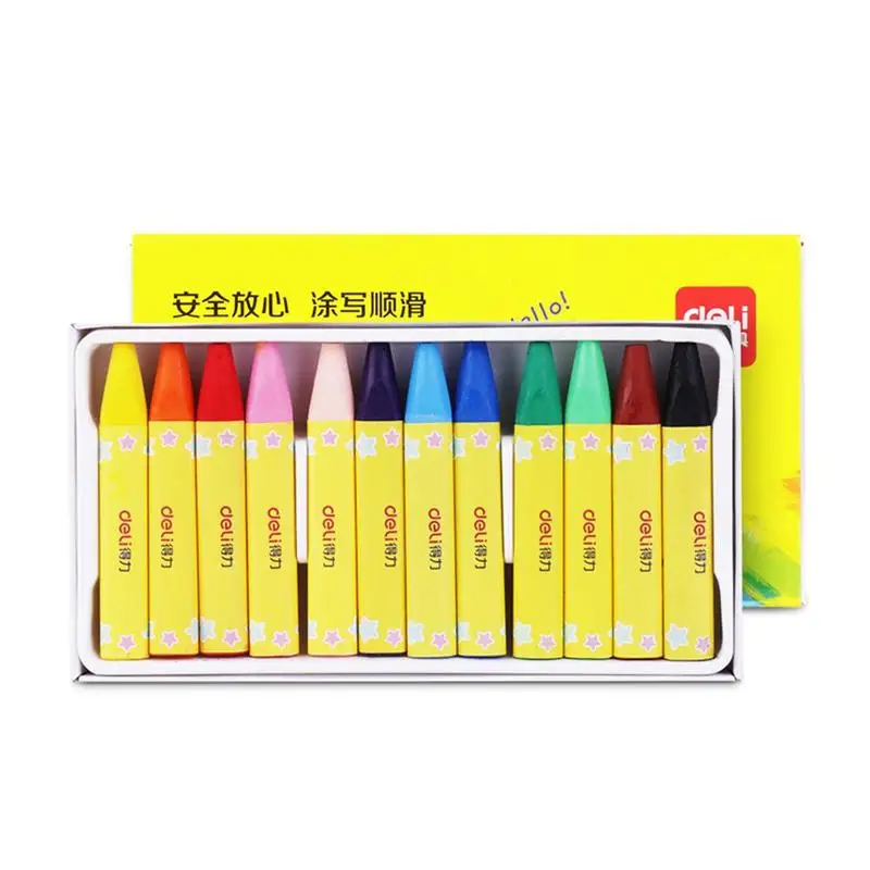 

Crayon Student Oil Painting Stick Candy Color Oil Crayon Child Safety Nontoxic Pastel 12/24/36/48 Color Student Office Supplies