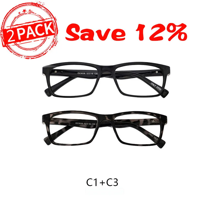 C1C3 OCCI CHIARI Reading Glasses Women&Men Anti Blue Ray Computer Eyewear Frame Presbyopia Eyeglasses 0 1.0 1.25 1.5 1.75 2.0 to 4.0 - Цвет оправы: C1C3