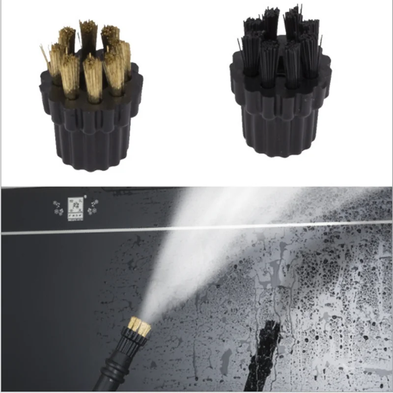 Steaming Cleaner Machine Parts 4pc/lot 2pcs Plastic Brush+2pcs Copper Brush