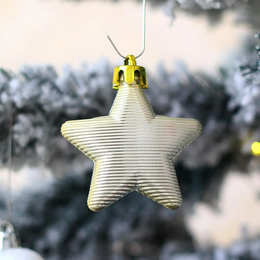 High-quality Christmas Tree Decoration Pendant 50 Christmas Ball Gift Package Tree Top Star Multi-pack Home Decor