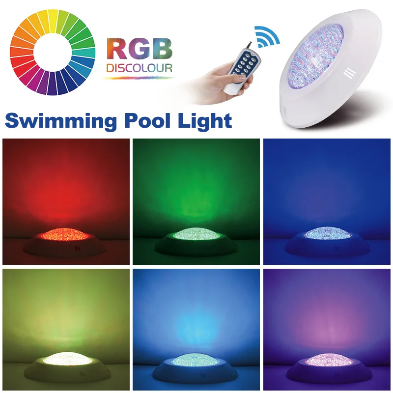 

5pcs/lot 24W36W Led Swimming Pool Light IP68 Waterproof 12V RGB color changing Underwater lamp luz piscina nicho свет бассейна