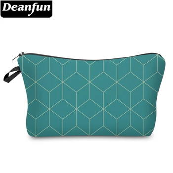 

Deanfun Small Cosmetic Bags 3D Printed Blue Striped Bags Funny Designed Makeup Bag For Women And Girls 51963