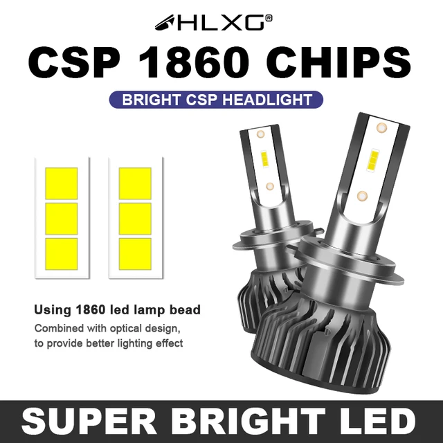 HLXG 2X bulb 110W 20000LM mini h7 LED H1 H8 H9 H11 H4 9005 HB3 HB4 9006 led  headlight Auto car light lamp lampada LED H7 canbus - AliExpress