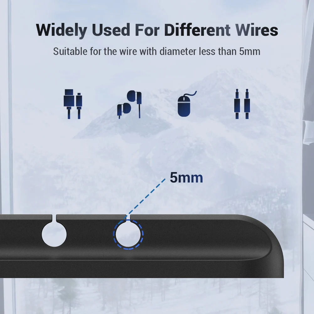 TOPK органайзер для кабеля силиконовый USB устройство для сматывания кабеля для настольного управления зажимы держатель для кабеля для мыши провод для наушников