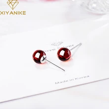 XIYANIKE, 925 пробы, серебряные, предотвращают аллергию, маленькие серьги-гвоздики для женщин, пара, модные, геометрические, ручной работы, вечерние, ювелирные изделия